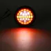 Rear Round Hamburger Led Tail Stop Lights Turn Signal Reverse Slim Lamp 12-24V