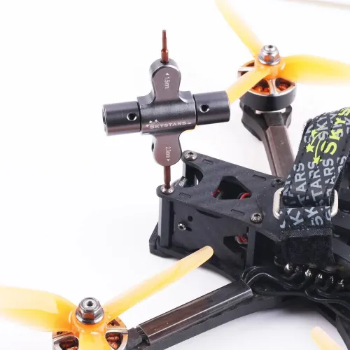 Skystars Quad M5 Wrench 1.5mm/2mm Screwdriver with Built in One Way Bearing Tool for RC Drone FPV Racing