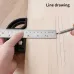 Woodworking Edge Ruler Protractor Angle Gauge Measure Carpenter Tool