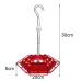 Hand-Blown Hummingbird Feeder Multi-Feed Ports Easy Clean Mount Acrylic Outdoor Hanging Bird Feeder Wind Chimes Design Perfect Gift For Wild Bird Feeder Garden Yard