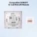 SONOFF E1GSL 1-Gang Wall Switch Enclosure No Neutral Wire Required Ultra-Slim PC Material Clip-on Installation Enclosure for ZBMINIL2