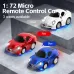 Wltoys Q7201 1/72 2.4G Mini RC Car LED Light 3 Speed Adjustable Full Scale Q Version Desktop Micro Remote Cruise Control Vehicles Models Toys