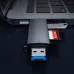 DM-HC61 6-in-1 OTG Type-C SD TF Card Reader USB 3.0 Micro USB Flash Drive Adapter 5Gbps High Speed Transmission Multifunctional Card Reader
