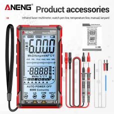 ANENG 622A Digital Smart Multimeter 10A Tester Meter Auto Range True RMS DC/AC 6000 Multitester With Laser Lamp Capacitance Ohm