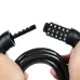 Bicycle Lock 5 Digit Code 1200mm*12mm Anti-theft Lock Bike Security Accessory Steel Cable Cycling Bicycle Lock
