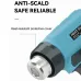 Cordless Electric Heat Gun 360W 400 for Mak 18V-24V Li-ion Battery Portable Heat Gun with 4 Nozzles High Power Heating Tool