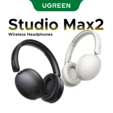 UGreen HiTune Max2 bluetooth 5.4 Headset Noise Cancelling Headphone 40mm Driver AAC Audio AI Call Noise Reduction 80H Playback Comfortable Earmuffs Portable Headphones with Mic