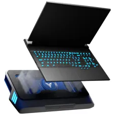 Flydigi BS1 Supercharged Cooling Fan Wind-Pressure Closed-Loop Turbo-Fan Dual Noise Reduction Intelligent Temperature Control 3-Angle Adjustable RGB Laptop Cooling Stand Low Noise Wide Compatibility