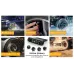 Tire Pressure Monitoring System Solar Powered TPMS for RV and Trailers TPMS with LCD Display 4 Sensors Real-Time Pressure And Temperature Monitoring