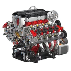 Mould King 10130 Technical Car Building Block Motorized F488 Supercar V-type 8 Cylinder V8 Engine Model Brick Assembly Kit 2718+PCS Excellent STEAM Science Education Discovery Toys Children Gifts