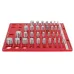 34 Nut and Bolt Thread Checker Bolt Size and Thread Identifier Gauge Standard and Metric Bolt and Nut Gauge with Inch and Centimeter Ruler for Accurate Measurement