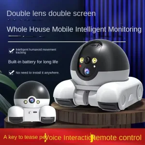 1080P HD WIFI Camera PTZ IP Security Protection Surveillance Camera Auto Tracking Baby Pets Monitor Long Battery Life APP Remote Control Smart Home Robot Camera