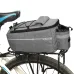 B-SOUL Bicycle Rear Seat Bag Waterproof Pannier Trunk Bags Back Rack Rear Seat Bag Multifunctional Cycling Luggage Shoulder Handbag