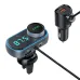 T78 Air Outlet Car bluetooth V5.0 FM Transmitter 30W PD + QC3.0 Fast Charger Hi-fi Music Player Hands-free Calls U Disk AUX Bass 7 Colors Backlit Light