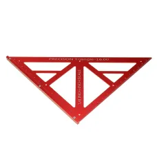 90/45 Degree Aluminum Alloy Multi-function Woodworking Triangle Ruler Inch Scale Precision Triangle Ruler