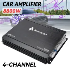 Andeman 4-Channel Car Amplifier 8800W Max 12V-13.8V High Power Compact Audio System