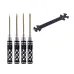 4pcs Yunzhong Screwdriver Set 4.0mm 5.0mm Phillips Screwdriver Slotted Screwdriver for RC Airplane Drone Aircraft Models Maintenance Tool