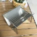 IPRee Outdoor Stainless Steel Portable Folding Card Stove Outdoor Charcoal BBQ Grill for Camping, Lightweight Fire Pit for Cooking