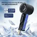 Handheld 100 Wind Speed Ice Cooling Fan  USB Small Desktop Portable Cooling High Speed Long Endurance Fan With LED Digital Display