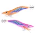 ZANLUR10pcs Luminous Wooden Shrimp Fishing Lures Artificial Squid Hook Hard Bait for Octopus Cuttlefish