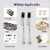 2Pcs 4Pcs Magnetic PCB Holder Flexible Metal Arms Soldering Station Fixture 360 Degree Rotating Alligator Clips Heavy Duty Tool for Electronics Repair Jewelry Crafting