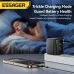 [GaN Tech] ESSAGER G652CE 65W 2-Port USB PD Charger Type-C+Type-C Retractable Cable Support PD3.0 QC4.0 PPS Fast Charging Wall Charger Adapter EU Plug US Plug for iPhone 16 16Pro 15 14 13 Pro Max for Huawei Mate XT for Xiaomi 15pro