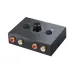 RCA Stereo Audio Bi-Directional Switcher with Mute Button 2X1/1X2 Portable L/R Stereo Audio Switch Splitter