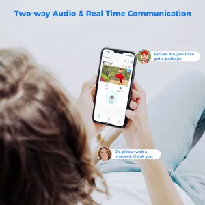 Hiseeu DB2 1080P 2MP WiFi Doorbell Camera IR Night Vision Smart PIR Motion Recognition Two-way Audio IP65 Waterproof 2.4G Wireless Home Ring Video Door Bell