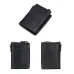 BULLCAPTAIN Men's Genuine Leather Wallet Detachable Coin Purse Large Capacity Multi-card Slots Card Holder Money Clip