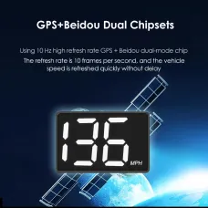 Universal Car GPS HUD Heads Up Display Car Speedometer Display Vehicle Speed Kilometers Per Hour Miles Speedometer