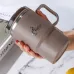 Double-Wall Coffee Office Mug 304 Stainless Steel Water Mug Cup With Spoon&Tea Strainer Leak Proof Anti Scalding Drinking Cup
