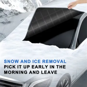 Car Windshield Snow Cover Automobile Anti Freeze Windshield Covers Magnetic Front Window Sun Shade Thickened Protector