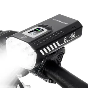 Astrolux BL06 3+3 LEDs 2000LM Bike Headlight Dual Distance Beam 10000mAh Phone Power Bank Bike Light USB Rechargeable LEHandlebar Flashlight for Electric Bike Electric Scooter MTB Bicycle