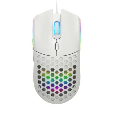 HXSJ S500 Wired Gaming Mouse Hollow Design 6400DPI RGB Backlight 6-Keys Ergonomics PC Office Computer Gamer Mice