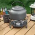 IPRee Candle Heating Tea Warmer Household Thickened Teapot Heating Base Outdoor Portable Tea Stove New Metal Tea Ceremony Accessories