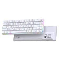 HXSJ V800 Tri-mode Wireless Mechanical Keyboard 68 Keys Hot-swappable RGB Backlight 2000mAh Rechargeable Type-C Gamer Keyboards