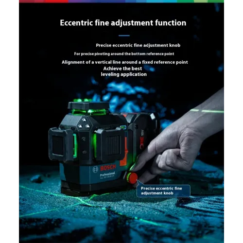 GLL 18V-120-33 CG Laser Level 12 Lines 35m Range Extendable to 120m High Precision  0.3 mm/m Rapid Self-Leveling IP 65