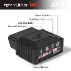 Vgate VLinker MC / MC+ Bluetooth BT3.0 / BT4.0 OBD2 Diagnostic Scanner Single Wire CAN(GMLAN) Medium Speed CAN(MS-CAN)