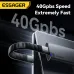 ESSAGER ES-X77 5A 240W Type-C to Type-C USB4.0 Cable Support 8K@60Hz PD Fast Charging Data Transmission Copper Core Line 0.125M Long for iPhone 17 17Pro 16 15 Pro Max for Huawei Mate XTs for Xiaomi 17pro for OPPO for VIVO