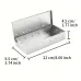 IPRee Stainless Steel Smoked Box Barbecue Sawdust Smoked Box Adds Smoked Barbecue Flavor To Gas Or Charcoal Grills