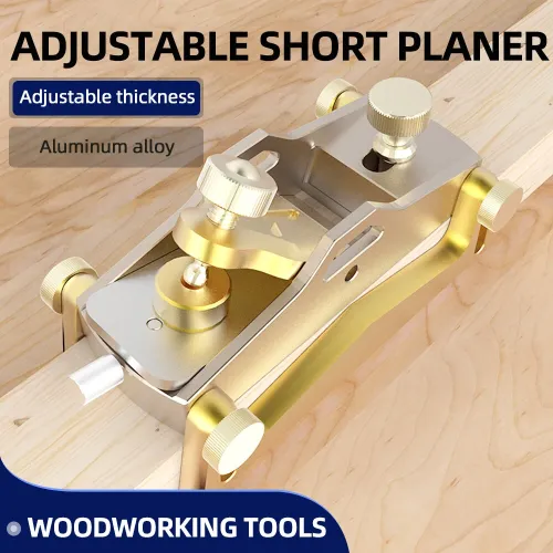 ENJOYWOOD Mini Block Plane Aluminum Alloy Hand Planer Woodworking Tool for Fine Planing Chamfering and Tenon