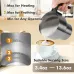 EU/US Direct Electric Milk Frother and Steamer, 9 Functions for Milk Foam Hot and Cold, Hot Chocolate Maker, Milk Warmer for Coffee Latte Cappuccino Macchiato, Food Grade Stainless Steel Detachable Milk Heater
