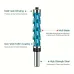Spiral Flush Trim Router Bit Set With Double Bearings 1/2in 12mm Shank Blue Precision Woodworking Tool For Smooth Edge Cutting