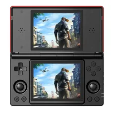 128G Anbernic RG DS Handheld Game Console 5000+ Games Dual Screen Android 14.0 4-Inch IPS Touchscreen 4000mAh Battery Built-in Dual HiFi Stereo Speakers Six-axis Gyro Function Multiplayer Retro Game Console