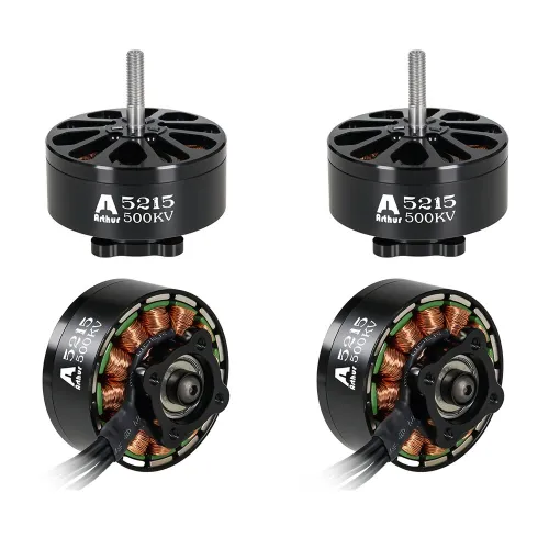 FLASHHOBBY Arthur 5215 350KV / 500KV 3-8S Brushless Motor High Power 6mm Shaft for RC DIY FPV Racing Drone