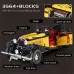 MOULD KING 13080 Technical Car T50 Vintage Classic Racing Vehicle Building Block Brick Assembly Kit 3564PCS Toy Christmas Gift For Kid