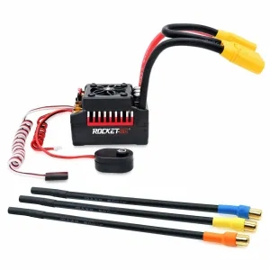 Surpass Hobby Rocket V2 Waterproof 130A/160A Brushless ESC for 1/7 1/8 RC Car Vehicles Model Parts