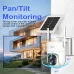 ESCAM QFS71 4G LTE Solar Security Camera 3MP Color Night Vision PIR Alarm PTZ Two-Way Audio IP66 Outdoor Wireless CCTV Cameras