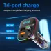 Car FM Transmitter PD Type C Dual USB Ambient Player MP3 Charger Bluetooth 5.3 Wireless Light Handsfree PD QC3.0