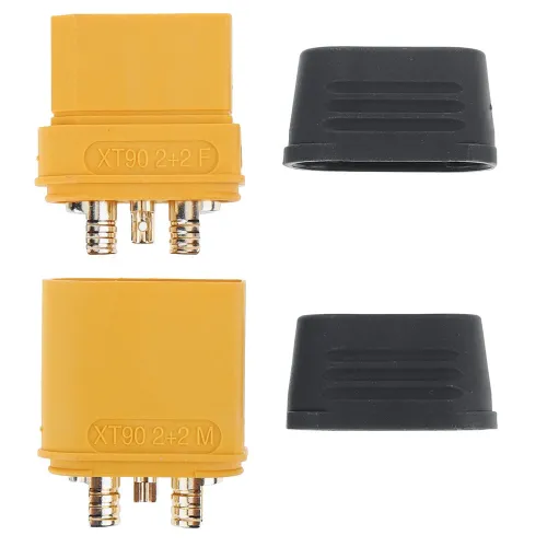 Amass Connector XT90(2+2) XT90(2+2)PW/PB Bullet Connector Wire cable Plug Male Female for FPV Drone Battery